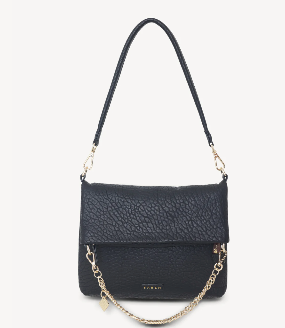 Saben Daria Shoulder Bag - Black Bubble