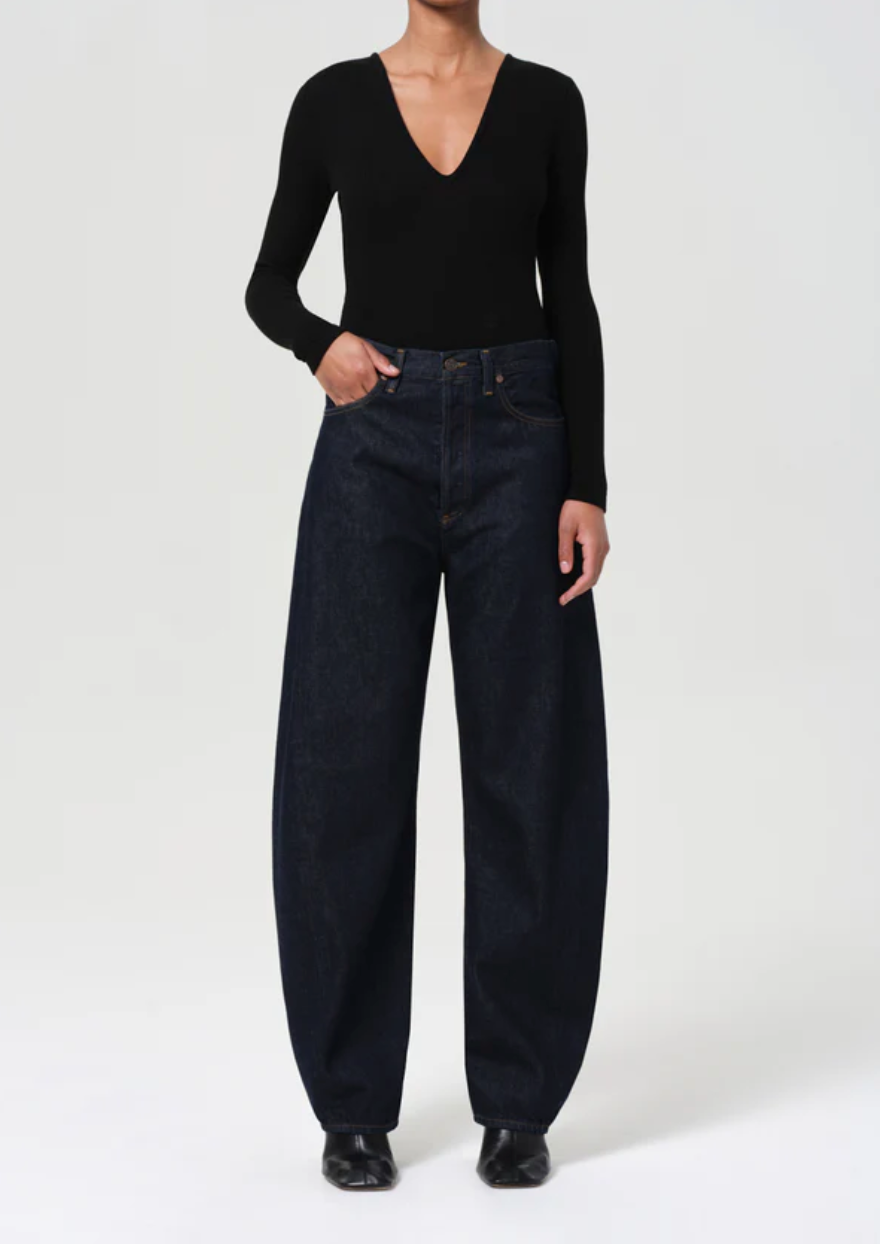 Agolde Luna High Rise Pieced Taper - Rinse