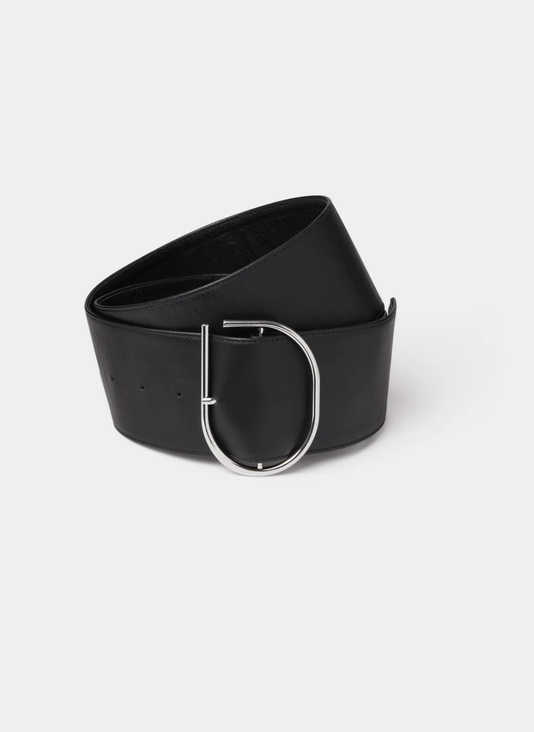 SIR. Rocco Wide Leather Belt - Black