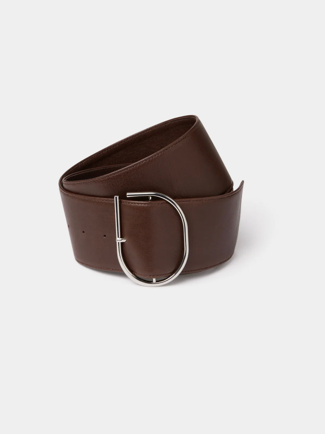 SIR. Rocco Wide Leather Belt - Chocolate