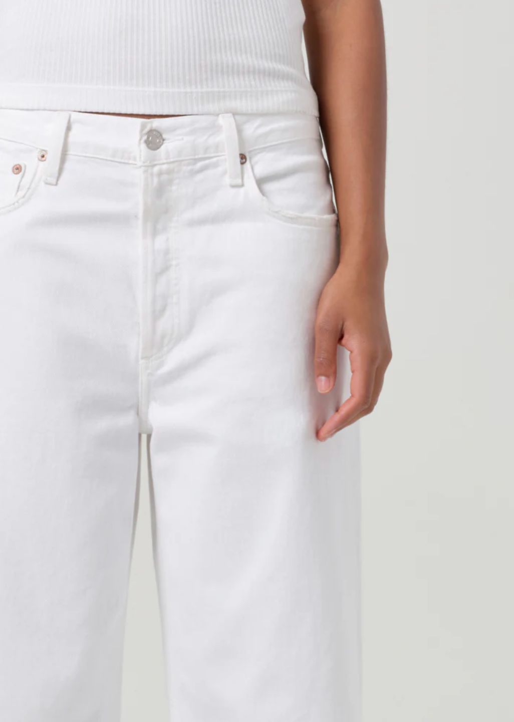 Agolde Low Slung Baggy - Milkshake
