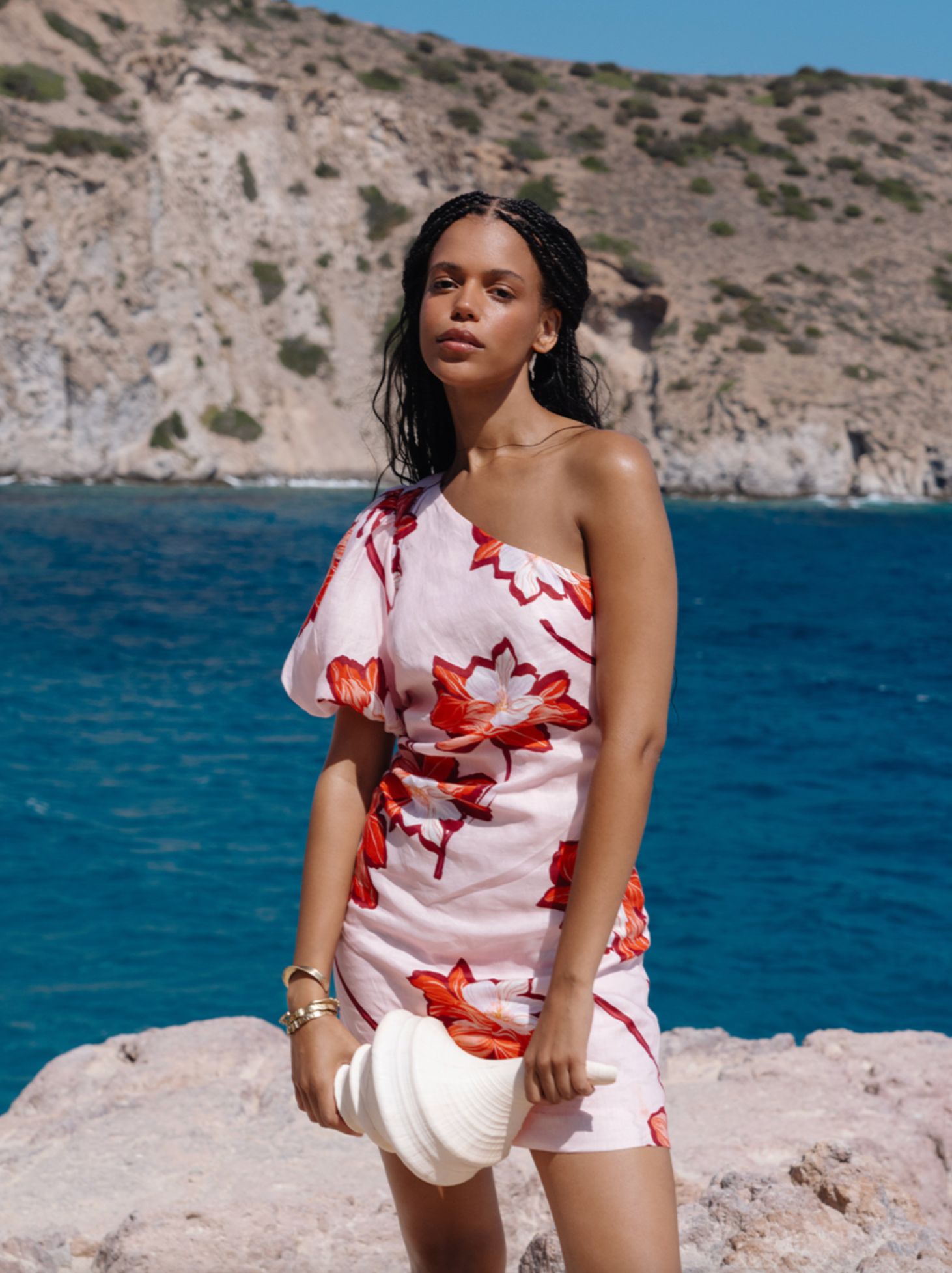 Kivari Lani One Shoulder Mini Dress