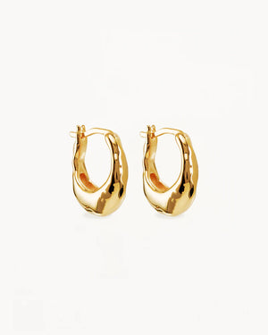 By Charlotte Radiant Energy Small Hoops - 18k Gold Vermeil