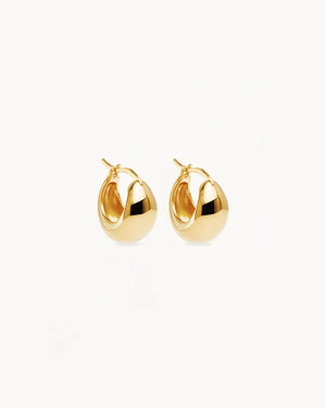 By Charlotte Sunkissed Small Hoops - 18k Gold Vermeil