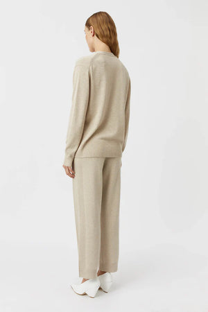 Camilla and Marc Macie V Neck Cardigan - Oatmeal Melange