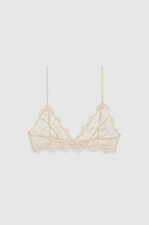 Anine Bing Lace Bra With Trim - Nude