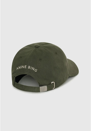 Anine Bing Jeremy Baseball Cap Ab Dark Olive