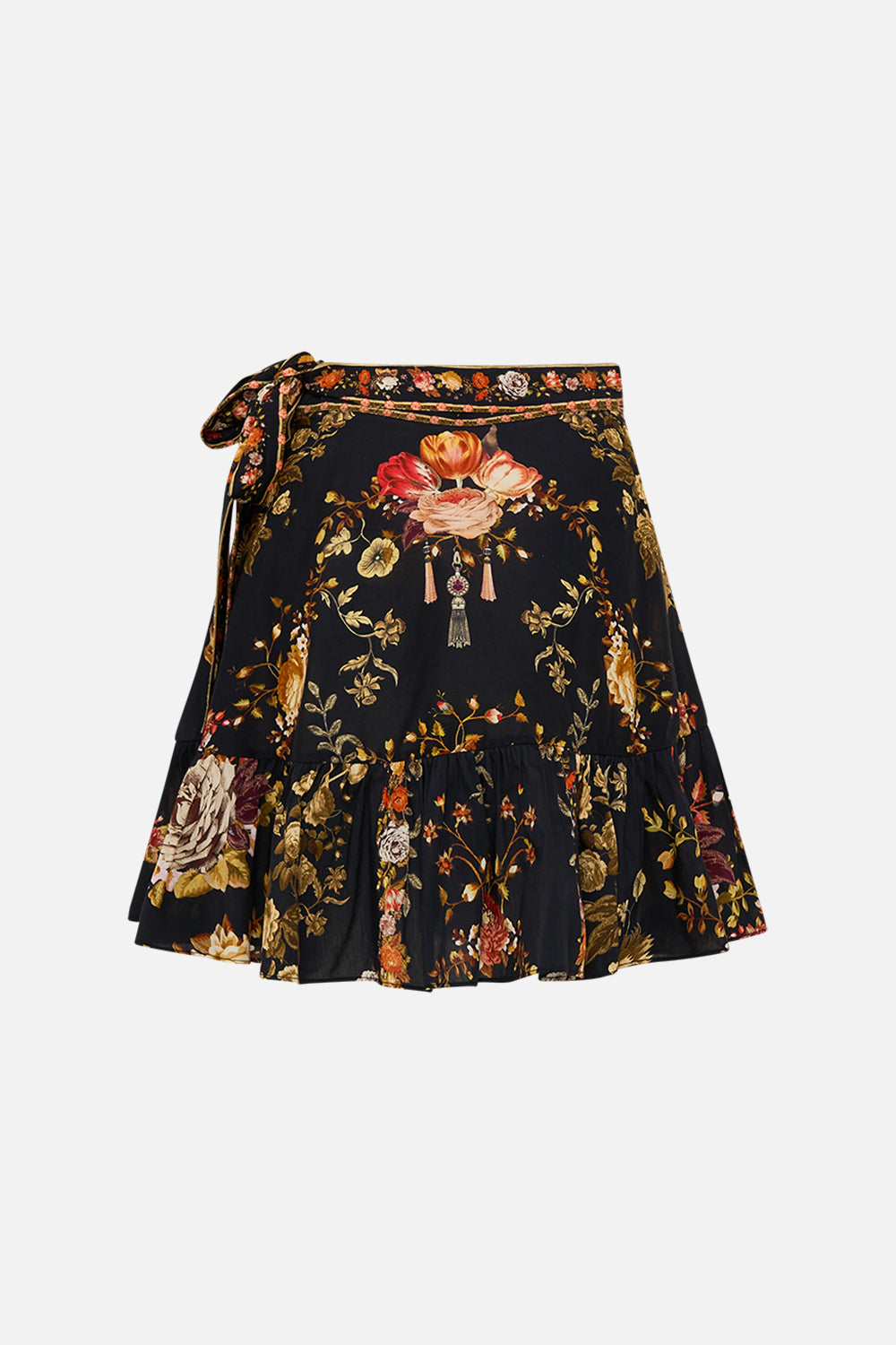 Camilla Ruffle Hem Wrap Skirt - Stitching In Time