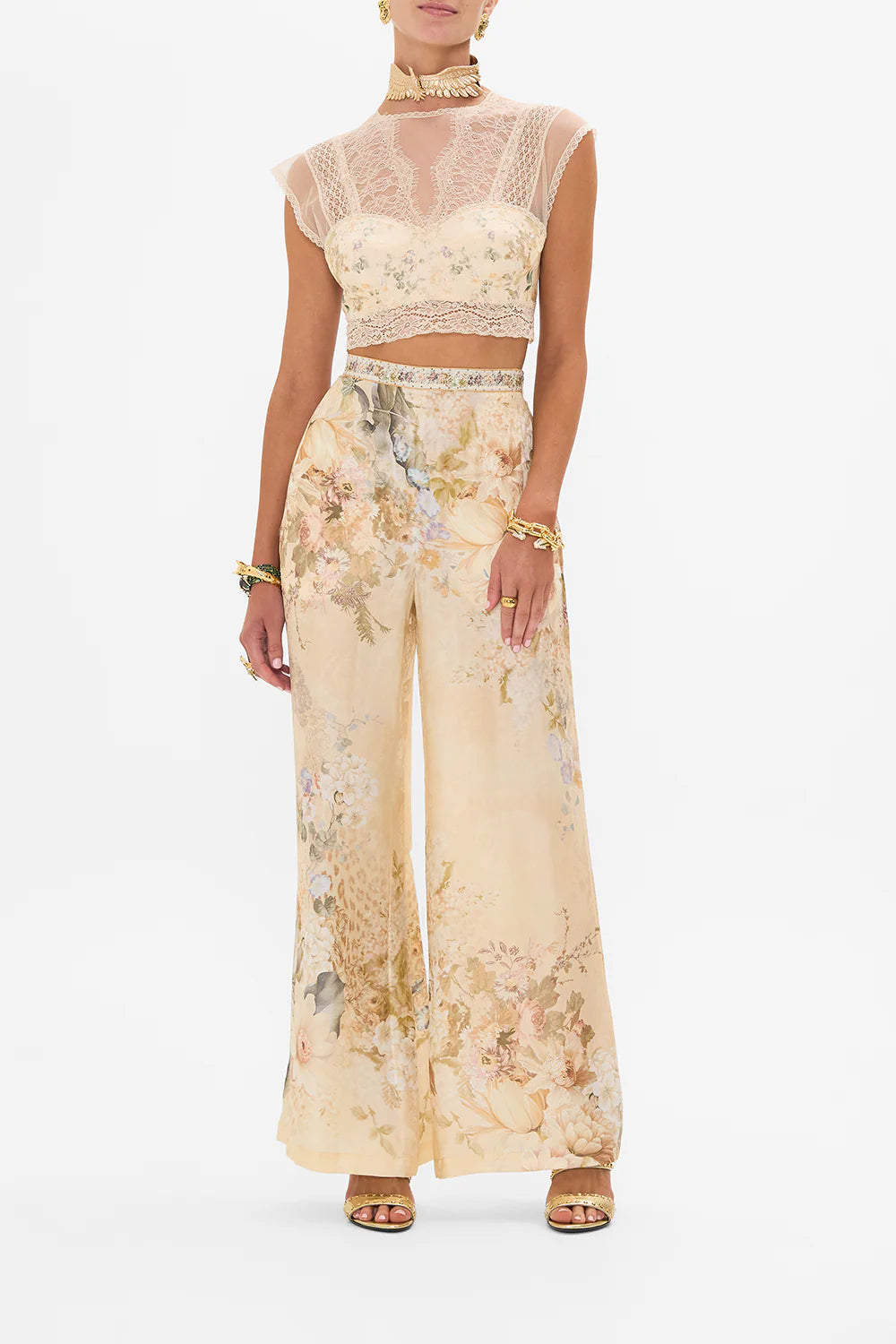 Camilla Lace Splice Top - Adorned In Antiquity