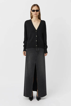 Camilla and Marc Marcie V Neck Cardigan - Black