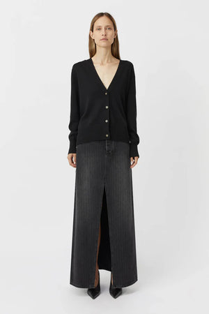 Camilla and Marc Marcie V Neck Cardigan - Black