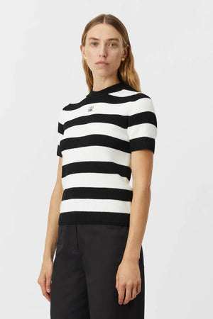 Camilla and Marc Umi Knit Tshirt - Black/White