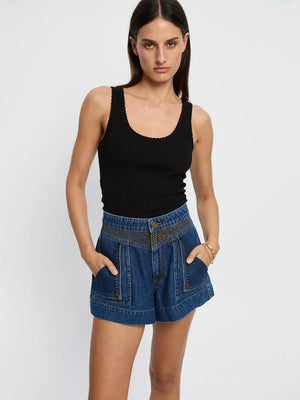 Kivari Celene Denim Short - Paloma