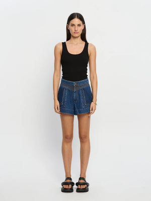 Kivari Celene Denim Short - Paloma