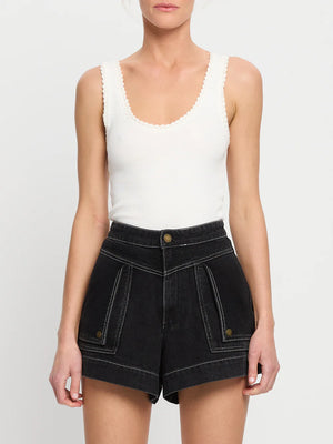 Kivari Celene Denim Short - Black