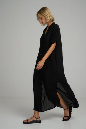 Lilya Hutton Dress - Black