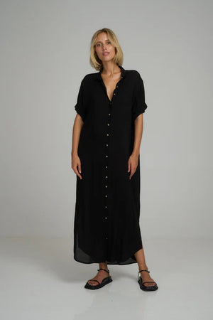 Lilya Hutton Dress - Black