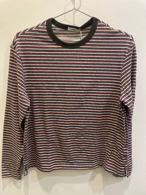 Bassike Vintage Stripe Heritage L/S T.Shirt - Red/White/Blue