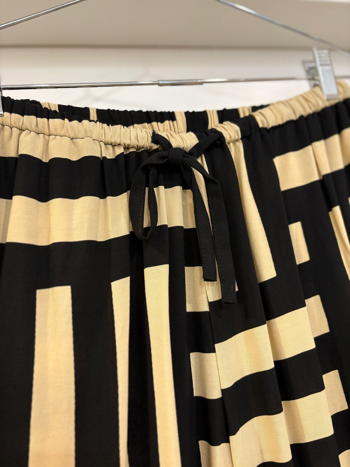 Lilya Fenton Pant - Oxford Block - Black/Chai