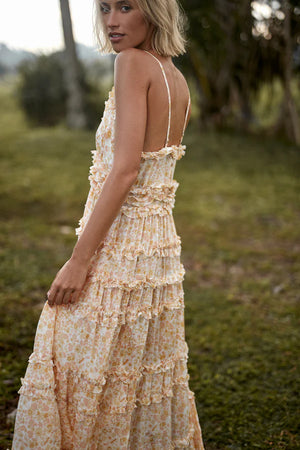 Lilya Ivy Dress Delphinium - Lemon Blush