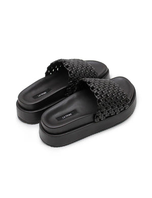 La Tribe Knotted Platform Slide - Pepper