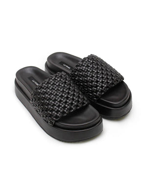 La Tribe Knotted Platform Slide - Pepper