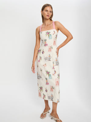 Kivari Lyra Tie Back Midi Dress