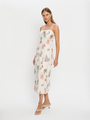 Kivari Lyra Tie Back Midi Dress