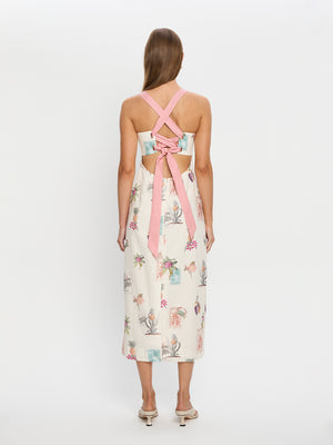 Kivari Lyra Tie Back Midi Dress