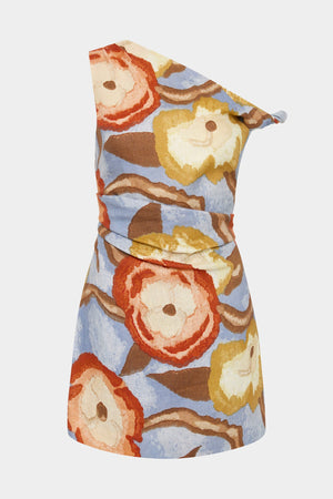 SIR. Avery Twist Mini Dress - Camellia Print