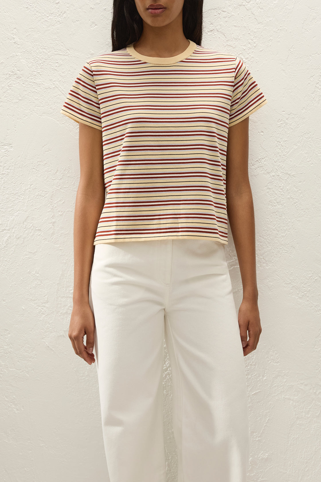 Faithfull the Brand Estela T-Shirt Cila Stripe Butter