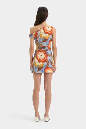 SIR. Avery Twist Mini Dress - Camellia Print