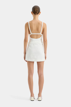 SIR. Primrose Ruched Mini Dress - Ivory