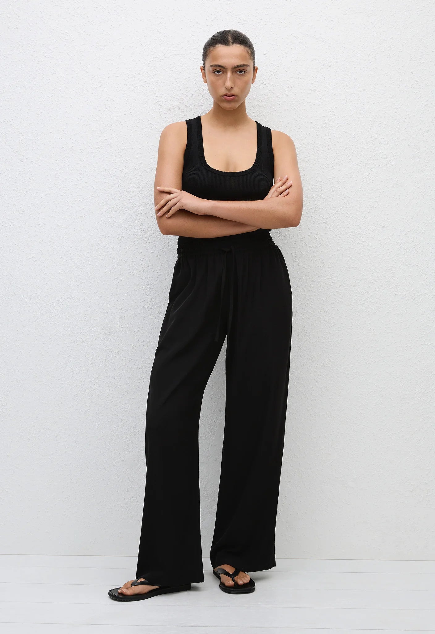 Matteau Drawstring Trouser - Black