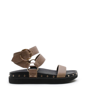 La Tribe Studded Sandal - Stone