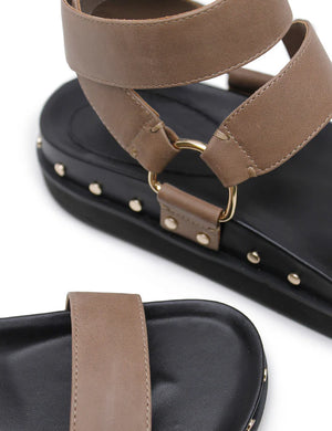 La Tribe Studded Sandal - Stone