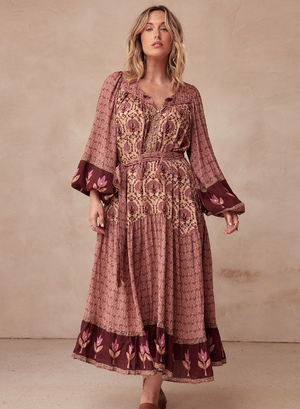 Spell Chateau Boho Gown - Grape