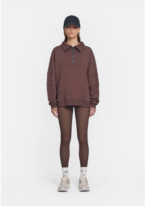 Viktoria & Woods Woods Zip Sweater - Chestnut