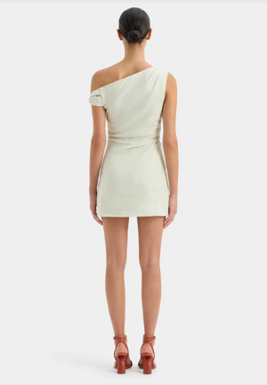 SIR. Iris Twist Mini Dress - Light Sage