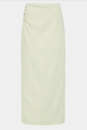 SIR. Iris Asymmetric Midi Skirt - Light Sage