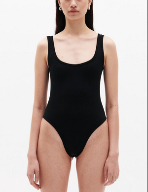 Nagnata Classic Wool Bodysuit - Black