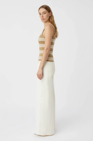 Camilla and Marc Umi Knit Tank - Tan and Cream