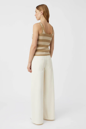 Camilla and Marc Umi Knit Tank - Tan and Cream