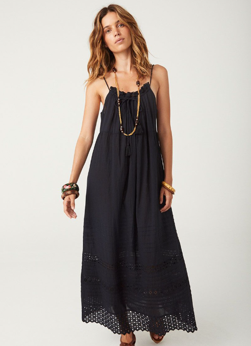 Spell Love In The Afternoon Maxi Dress - Midnight Rose