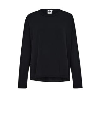 Bassike Boxy Heritage L/S T.Shirt - Black