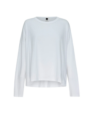 Bassike Boxy Heritage L/S T.Shirt - White