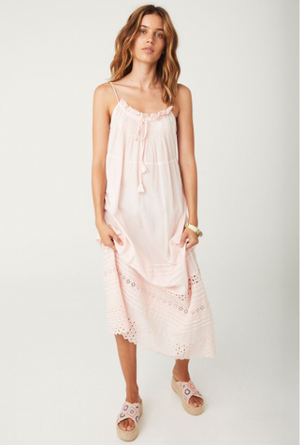 Spell Love In The Afternoon Lace Maxi Dress - Rose Water