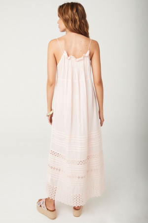 Spell Love In The Afternoon Lace Maxi Dress - Rose Water