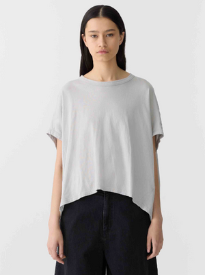 Bassike Slouch Circle Tank - Oyster Grey