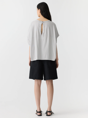 Bassike Slouch Circle Tank - Oyster Grey